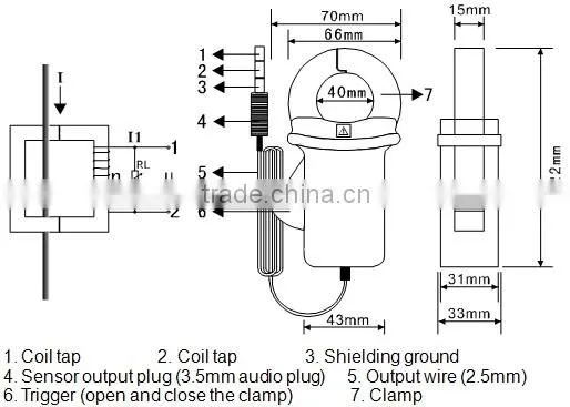 ETCR 040 High Sensitivity Clamp AC Current Probe(10Hz~100Khz) electrical instrument