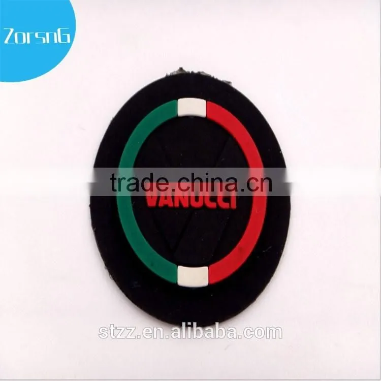 Waterproof wholesale fashion designer rubber logo patch