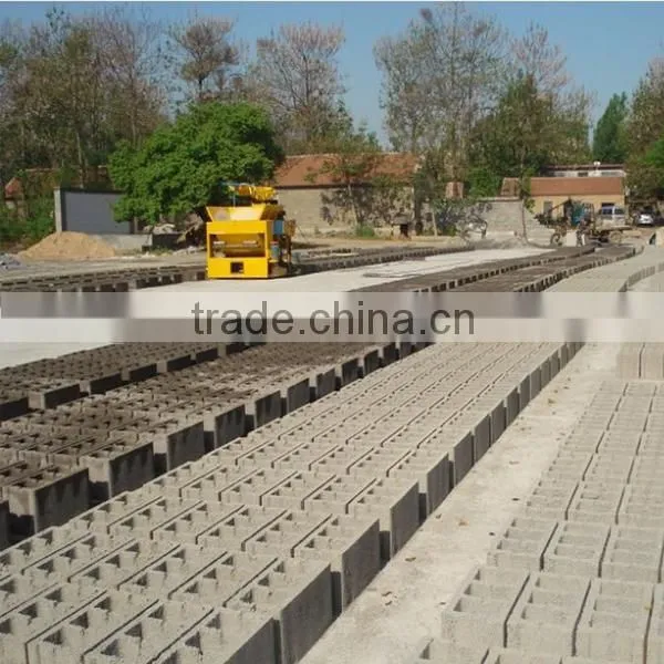 Movable concrete hollow&solid block making machine/Egg laying concrete block machine