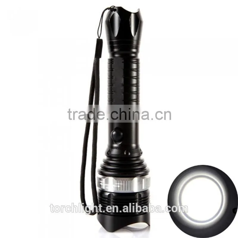 CRE E XPE LED Flashlight Convex Lens 500 Lumen 3 modes led flashlight 1 * 18650/3*AAA Battary Fouce zoomable led lamp TL-8005