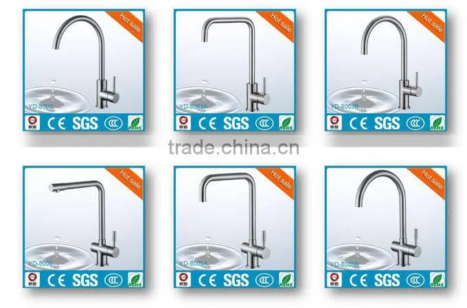 deck mounted kitchen stainless steel basin faucet