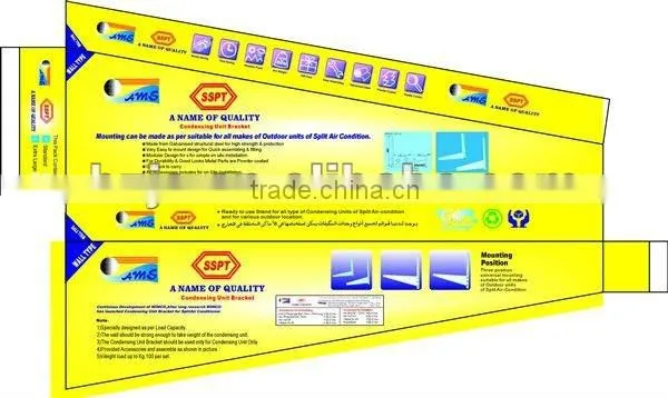 Painted metal bracket for split air conditioner