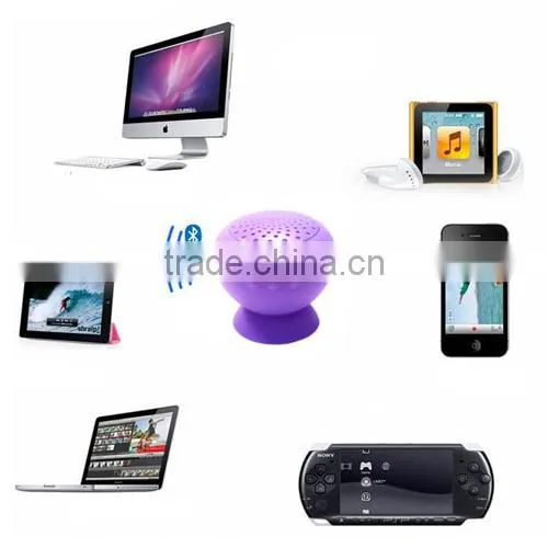 Cell phone and Tablet Hanging accessory Waterproof Suction Bluetooth Speaker