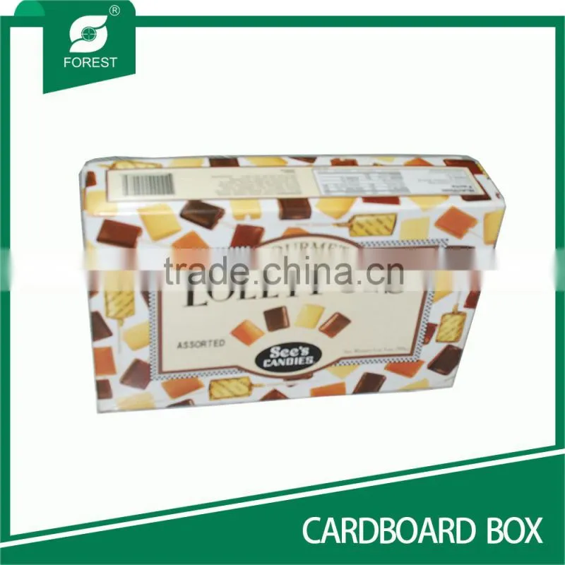 WHITE PAPER CARDBOARD BOX FOR CANDY