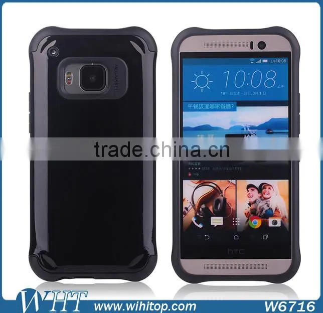 2 in 1 Hybrid Armor Protective Case for HTC One M9, for HTC One M9 Armor Case New Products