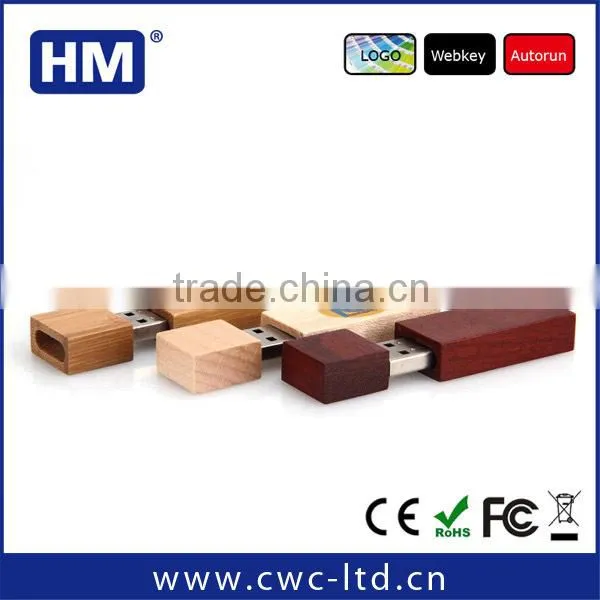promotional factory supply wood USB 3.0 64gb with high quality 32GB/64GB/128GB choice custom LOGO/Package