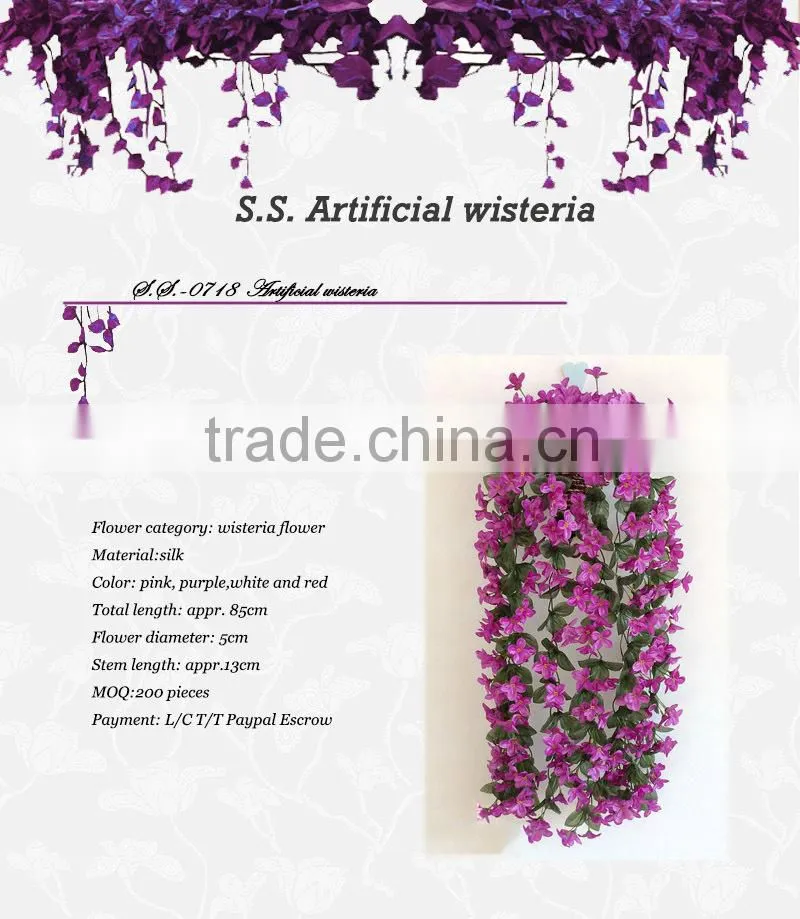silk flower garland artificial wisteria flower