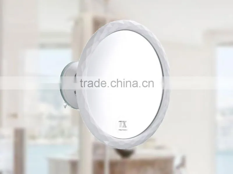 Swivel Bathroom 10x magnification mirror wall mounted suction cup shower mirror