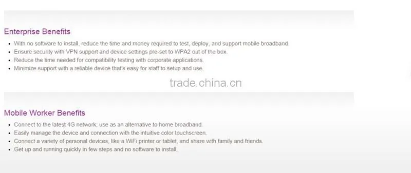 AirCard 782S Mobile Hotspot 4G Category 4 FDD-LTE Band 900 (B8) / 1800 (B3) /2100 (B1) / 2600 (B7) w/2x2 MIMO pocket wifi Modem