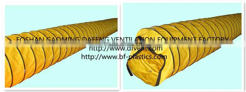 Velcro Coupling PVC Tunnel Ventilation Flexible Air Duct