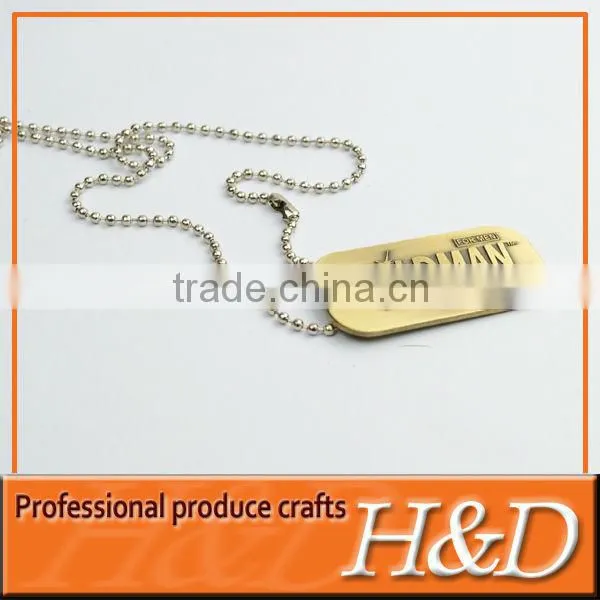 custom silver metal dog tag with logo engraved wholesale