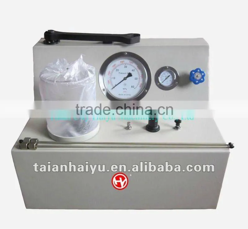 HY-PQ400 double spring injector and nozzle tester rate of oil pressure and air pressure is 50:1