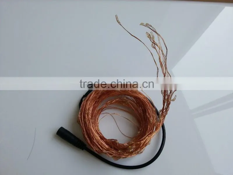 Garland tree light christmas led garland lights copper wire rattan string lights for outdoor indoor tree decoration
