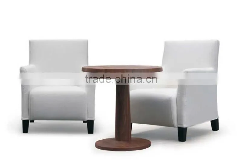 Solid wood small round table (T-88)