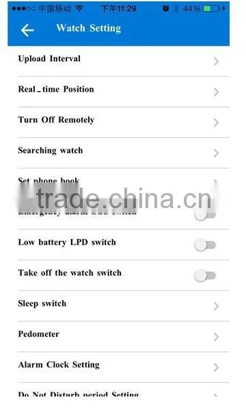 sos button real time tracking bluetooth watches child/elderly/kids gps tracker bracelet prisoner