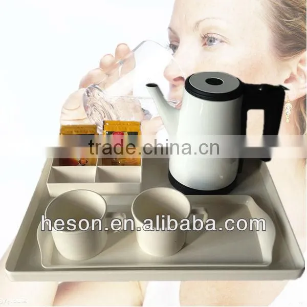 NEW hotel amenities electric mini teapot with hotel service tray