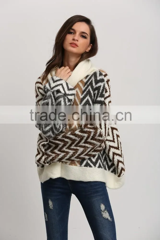 Europe latest loose style plus size women sweater