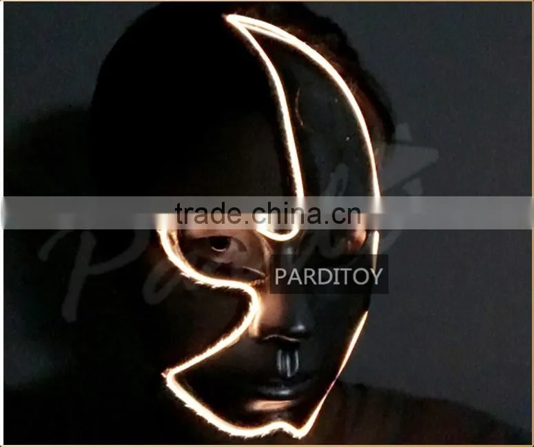 Half Moon party el light up mask
