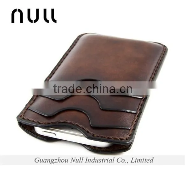 Men's multi card holder phone wallet leather