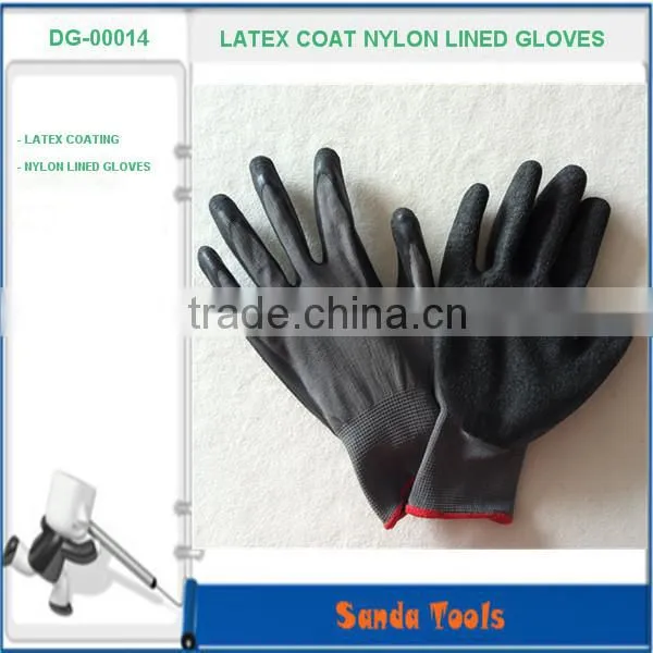 green nitrile coated gloves