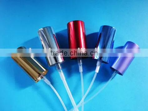 gold aluminium mist sprayer, plastic sprayer,perfume sprayer