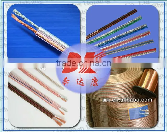 Transparent Speaker Cable Audio Cable Transparent 2.5 mm Cable