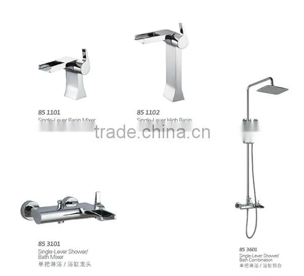 Wall Mounted Ultra Thin Brass Rain Shower Set 85 3601