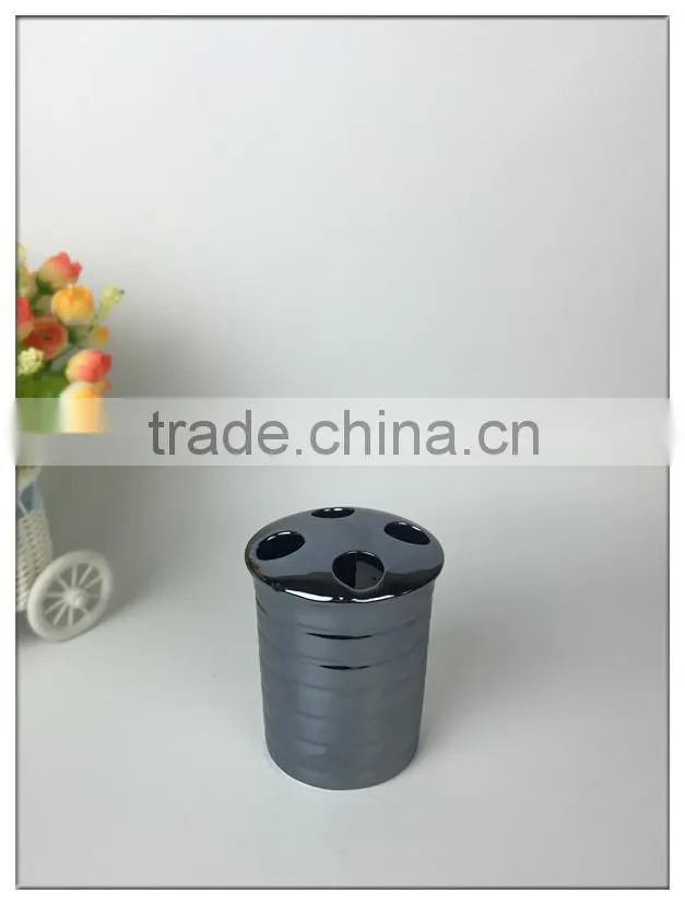 Polyresin Jewelry Blue Glaze Ceramic Bathroom set