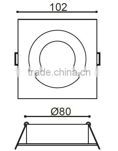 MR16 high power LED ceiling downlight