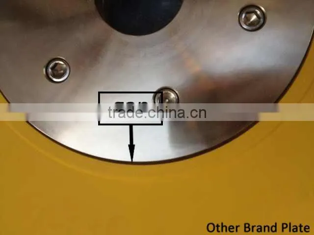 Olympic size with steel inserts rubber bumper plate