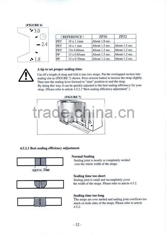 ZP929 2013 Battery Strapping machine for plastic straps from STEK manufacturer