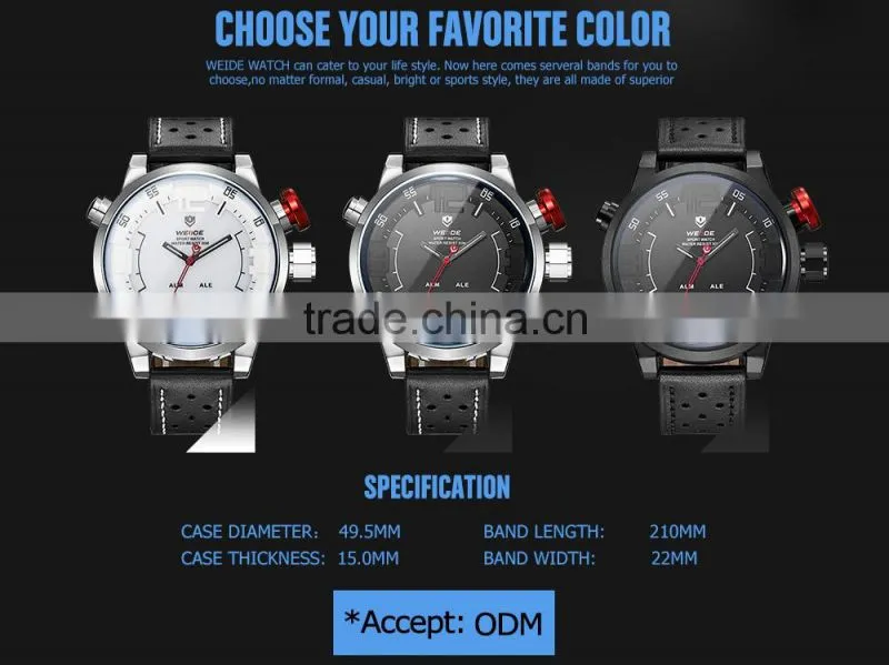 2016 WEIDE Top WH5210B-4C Sports Watch wholesale fashion watch cheap design your own watch Analog watch
