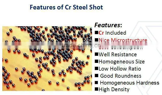 blasting media steel shot S780 for casting parts