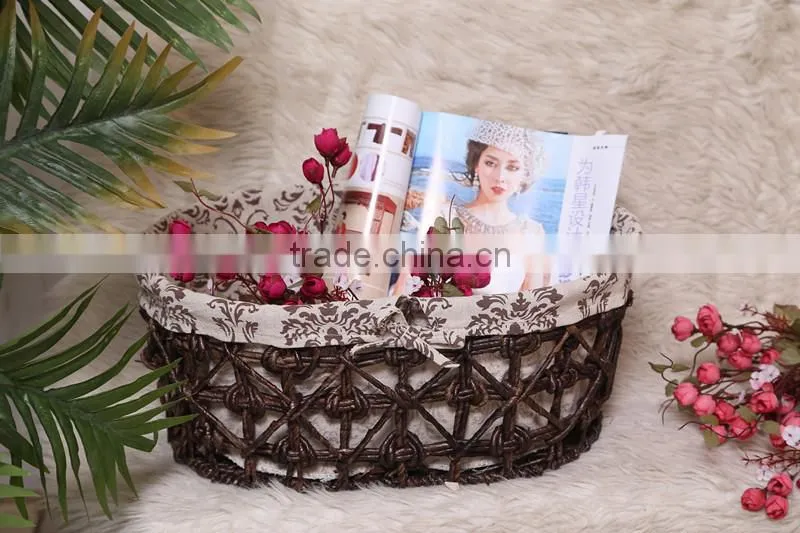 7 hand woven - pastoral style - straw - Storage Basket - Storage Basket - water basket - sundry basket - woven baskets