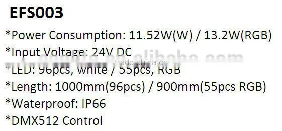 IP66 Waterproof DMX512 Control profile pvc