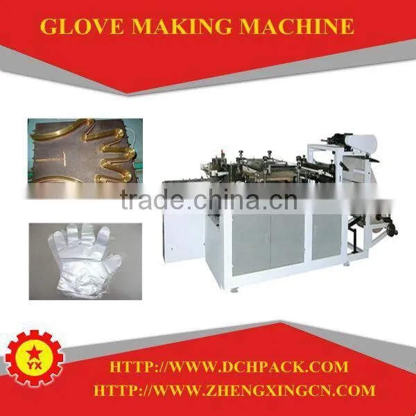 PE material hand gloves making machine price