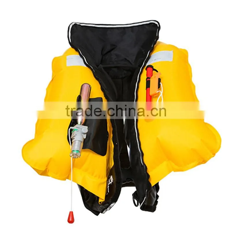 2015 hot sale fashion inflatable life jacket for sea fishing