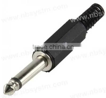6.35mm mono plug with plastic tail