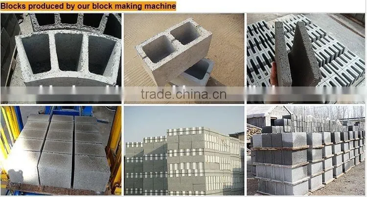 QMR2-45 small scale industries machines, mobile used concrete block machine equipment for small business at home