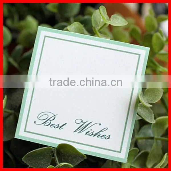Simply Charming Custom Printed White Hard Blank Greeting Card Paper
