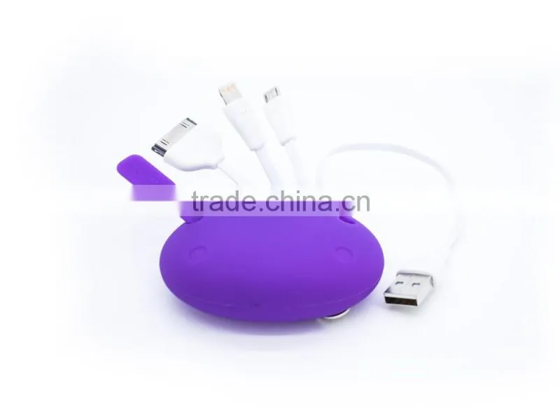 Micro-USB USB Type and Mobile Phone Use 3 in 1 charger cable