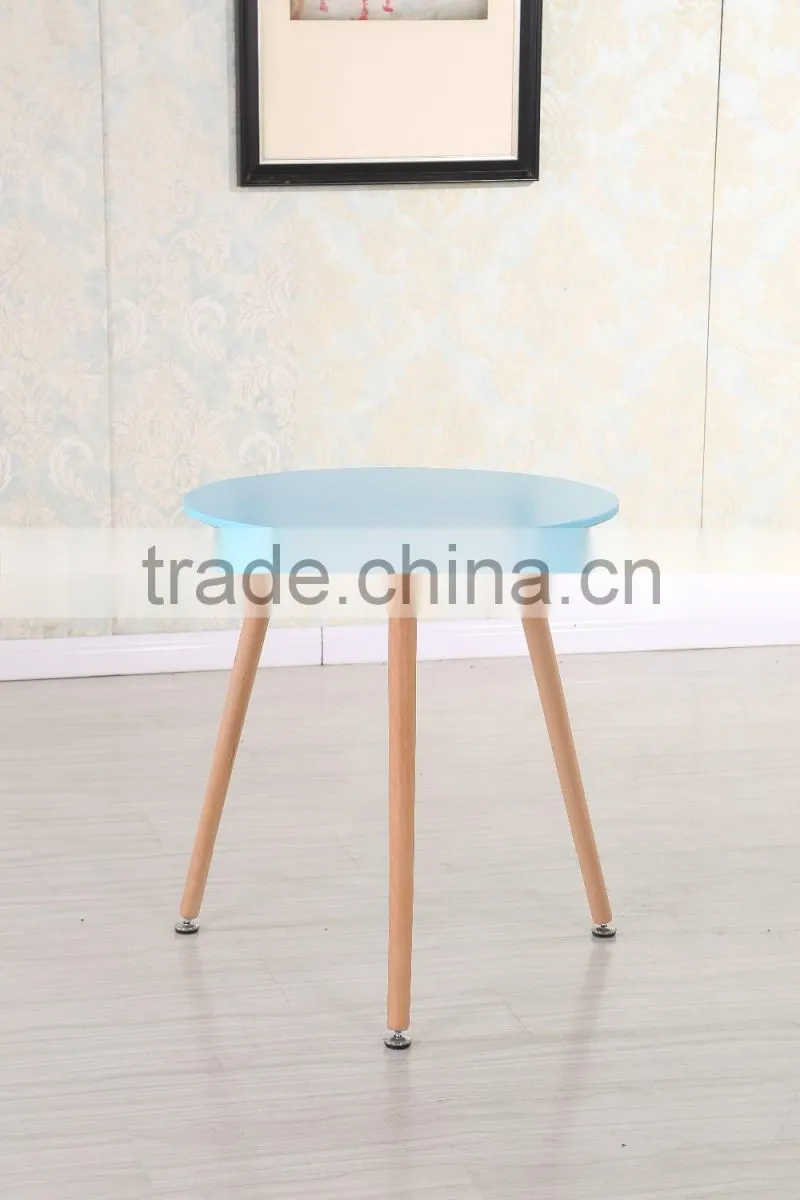 Beech wood legs cheap MDF table