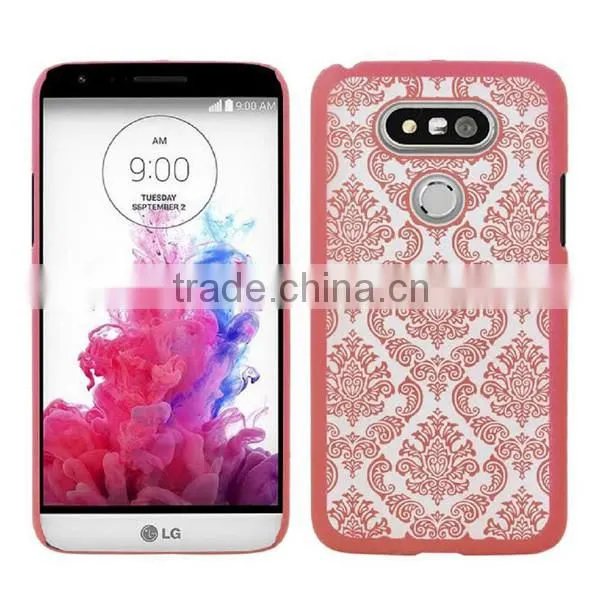 C&T Damask Design Ultra Slim Clear Hard Back Case Cover for LG G5