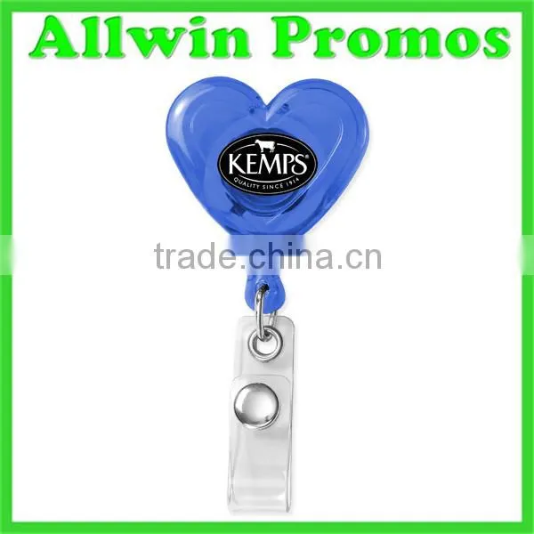 Eco-friendly Heart Shaped Badge Reel
