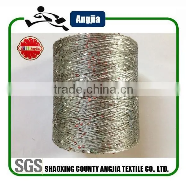 3MM fancy paillette sequins yarn for machine
