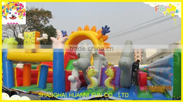 2015 customized PVC inflatable castle