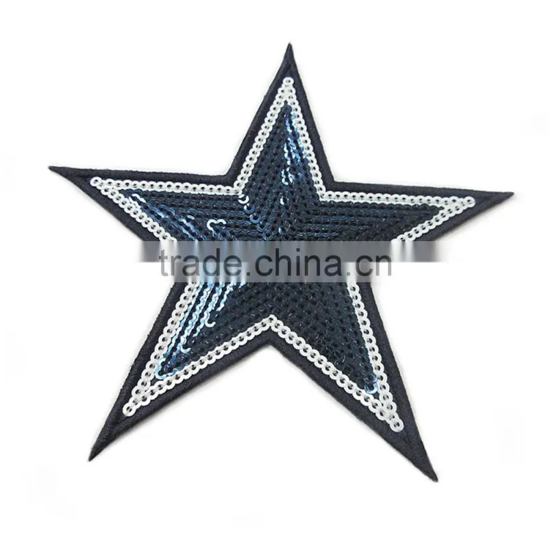 Unique Hand Made Embroidery Custom Logo Sequins Name Brand Patches