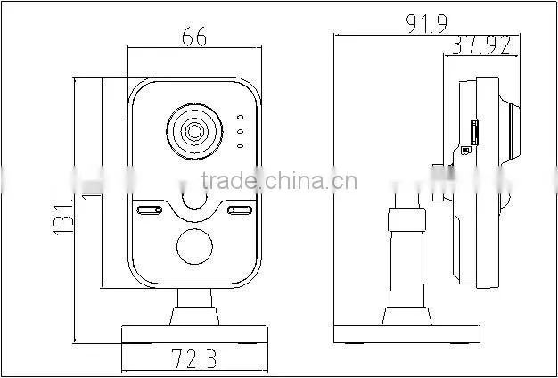 brand dahua HD 3 mp ROI poe wifi ip camera DS-2CD2432F-IW
