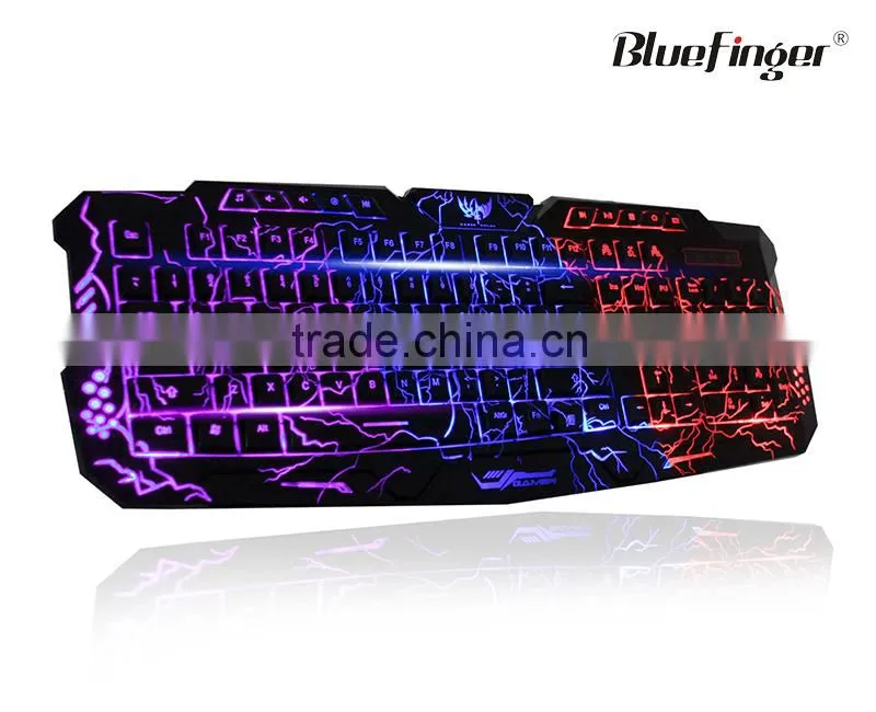 USB Wired Russian English layout Backlit Computer gaming Keyboard