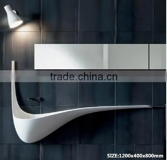 Modern Style Cabinet Wash Basins, Stone Resin bathroom Wash Basin, wall hung wash basin